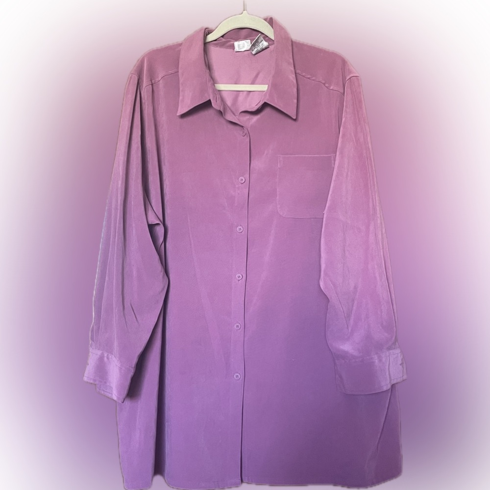 Button down Shirt- Silky inside!